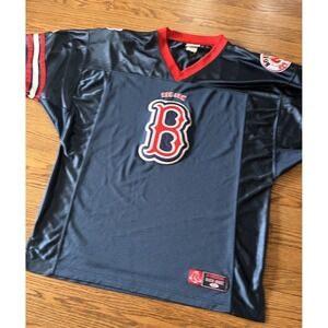 Vintage Boston Red Sox Lee Sports Football Jersey Mens XL Embroidered Patches